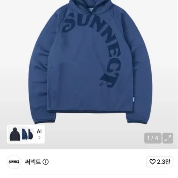 써넥트 후드티