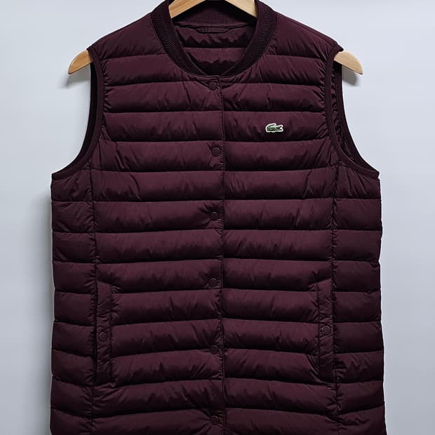 라코스테 여성 덕다운 경량패딩조끼 38(100)