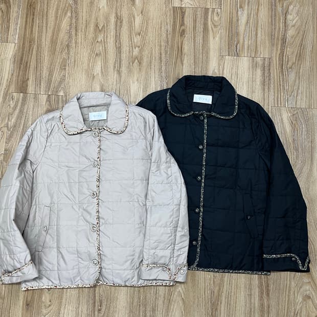 Givy 퀄팅자켓 블랙/베이지 개별