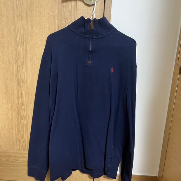 폴로 하프집업 니트