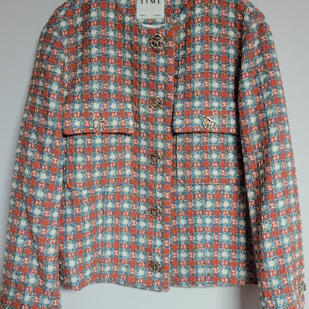 정품 22년도 타임 트위드 자켓 44
