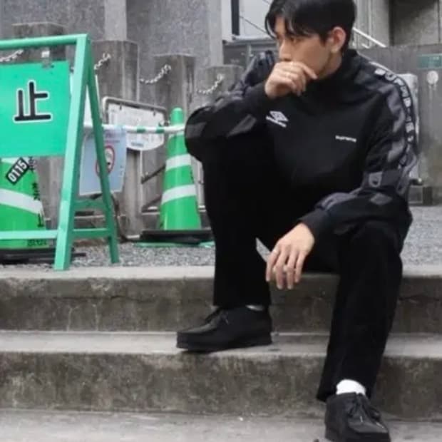 (M)슈프림x엄브로 스냅 슬리브 트랙 자켓