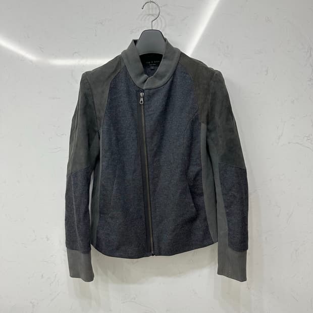 rag & bone 랙앤본 여성 스웨이드 빈티지 절개 울자켓 2