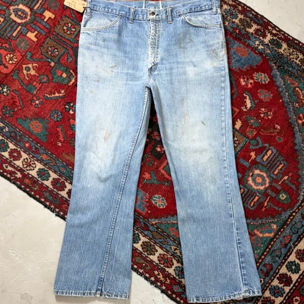 빅E 70's USA 빈티지 리바이스 646 벨바텀 부츠컷 오렌지탭