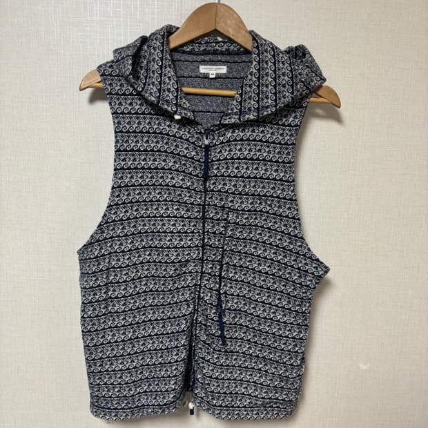 Engineered Garments 엔가 페이즐리 후드 베스트