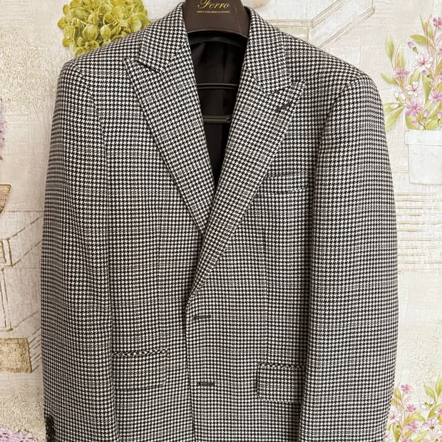 STCO 하운드투스 베이지 피크드 싱글 울자켓 L 100