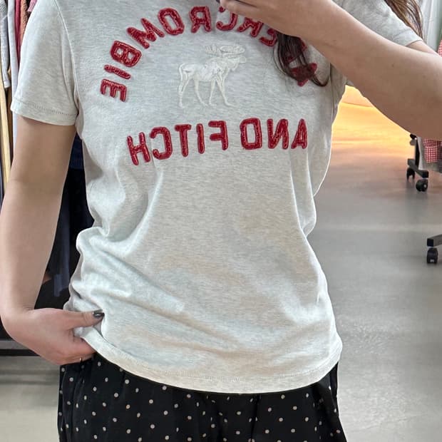 아베크롬비 백멜란지 반팔