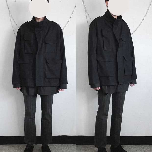 A.P.C 90s riri 2way 밀리터리 코트