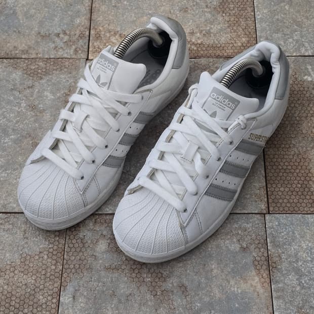 (230)아디다스 슈퍼스타 화이트 그레이