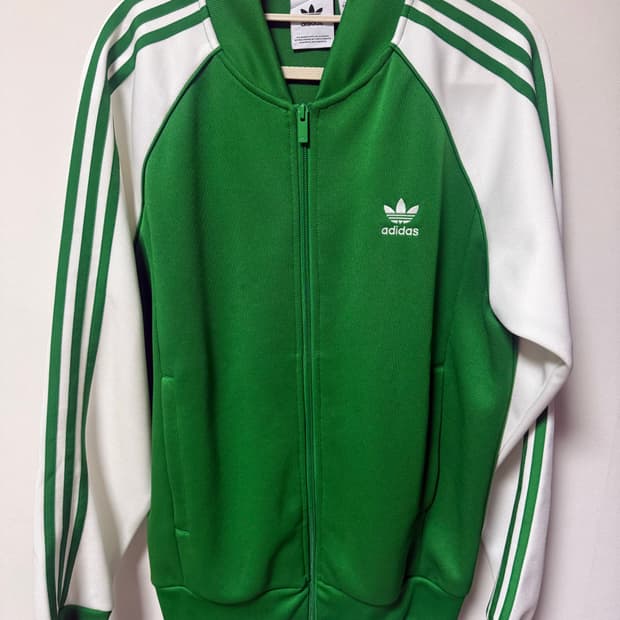 아디다스 그린 SST 트랙탑
