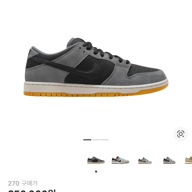 나이키 SB 덩크 로우 프로 블랙 앤 스모크 그레이