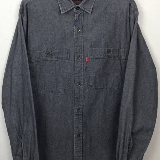 빈티지 리바이스 투포켓 데님셔츠