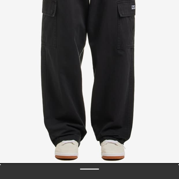 오베이 빅위그 베기 트윌 카고 팬츠 블랙(30사이즈)