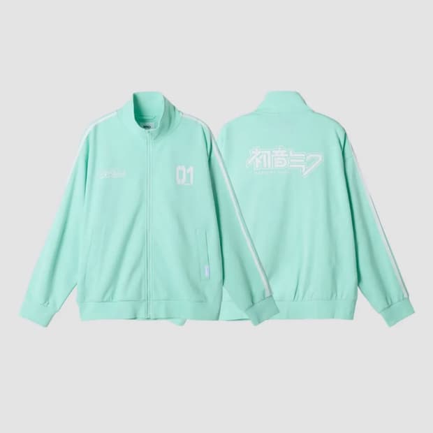 SPAO X HATSUNE MIKU 스파오 미쿠 콜라보 져지 민트 L