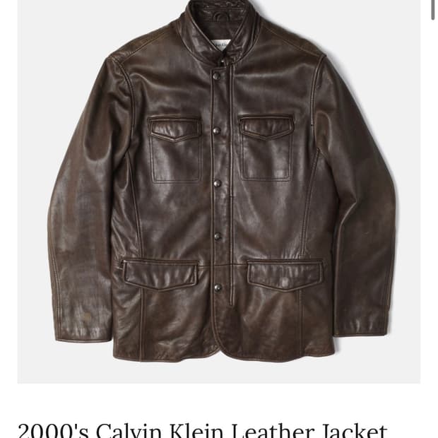 2000's Calvin Klein 레더자켓