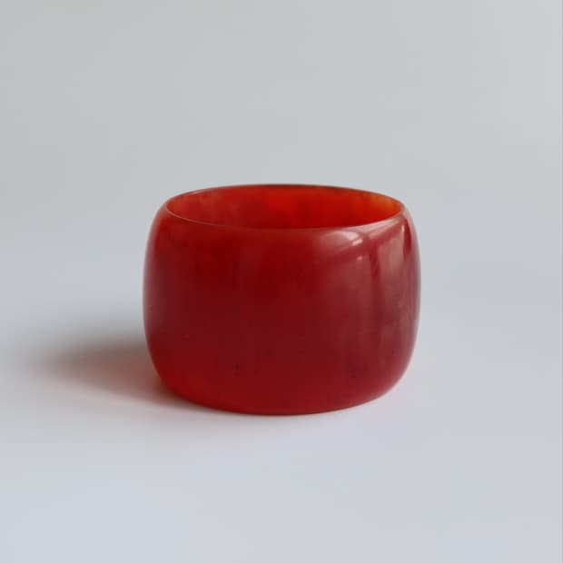 cherry marble bangle