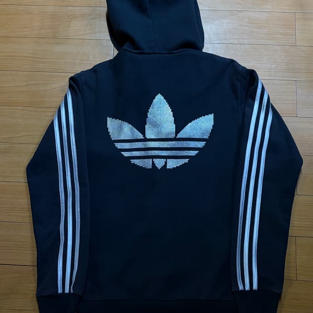 (빈티지) 아디다스 후드 집업 S