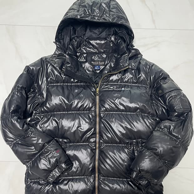 XL/105] 몽벨 EX 800 필파워 유광 구스다운 패딩 (탈부착 후드