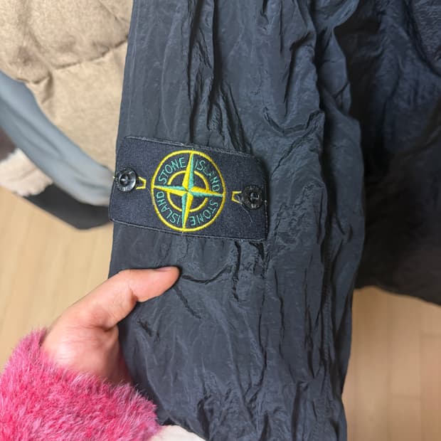 스톤아일랜드 11819 블랙 나일론 자켓