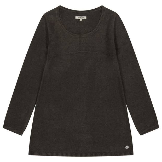 코이세이오 부클 니트 원피스 브라운 