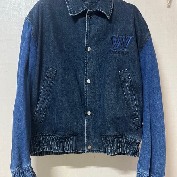 [50] 우영미 데님 바시티 자켓