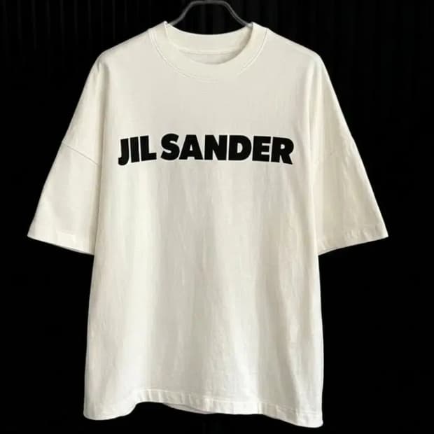 정품)95)질샌더 JIL SANDER 반팔 티셔츠 화이트 박시핏