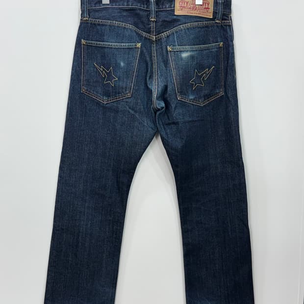 베이프OG 스타 자수데님 M