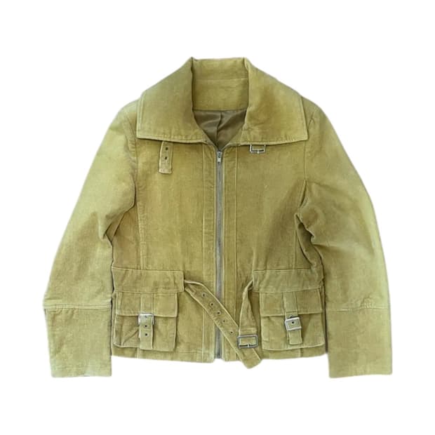 빈티지 코듀로이 버클 자켓