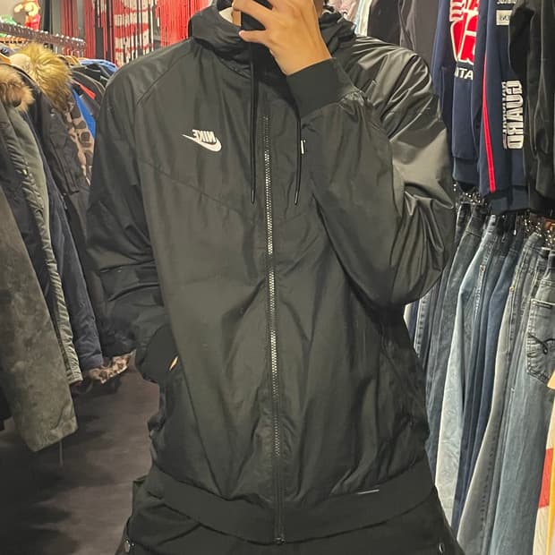 [IM] NIKE 나이키 블랙 바람막이