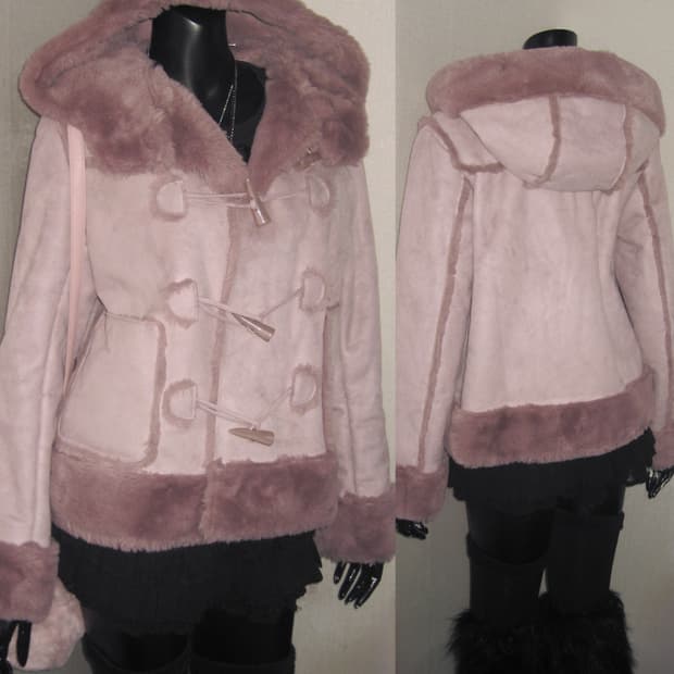 핑크 퍼 떡볶이 코트 퍼자켓 아우터 히메갸루 떡코