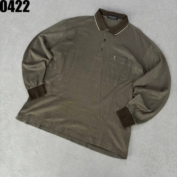 입생로랑 빈티지 긴팔 폴로 셔츠 Xl