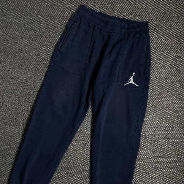 나이키 조던 자수로고 트레이닝 스웻 조거 팬츠 네이비y 4911