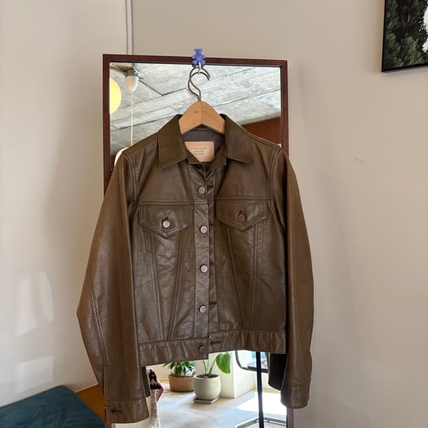 말가죽 빈티지 자켓