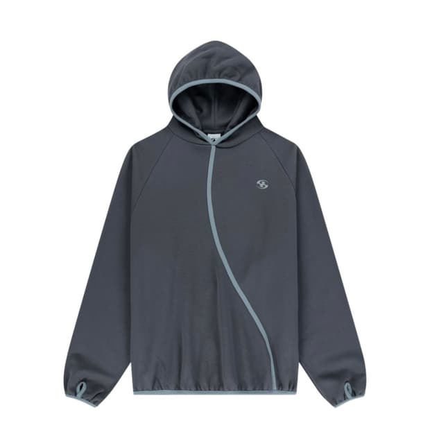 (1) 산산기어 테이프드 후드티 애쉬차콜