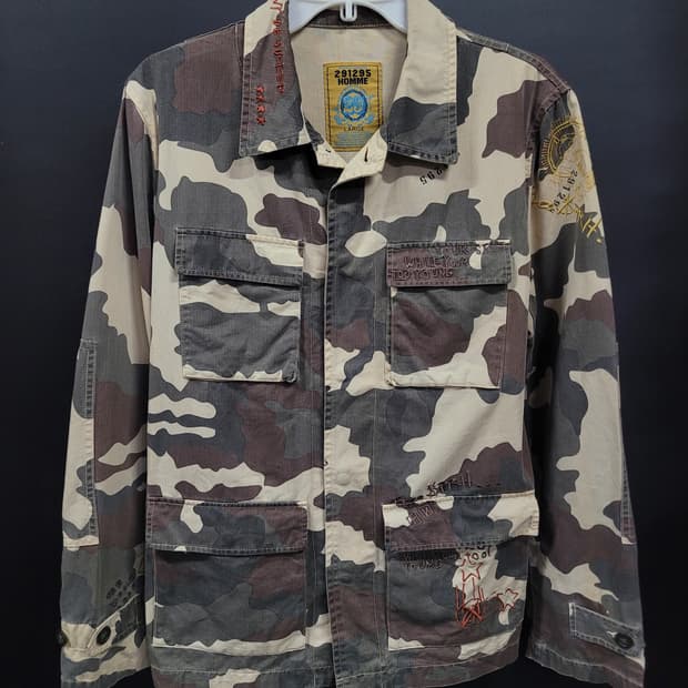 291295 HOMME 카모 워크자켓 