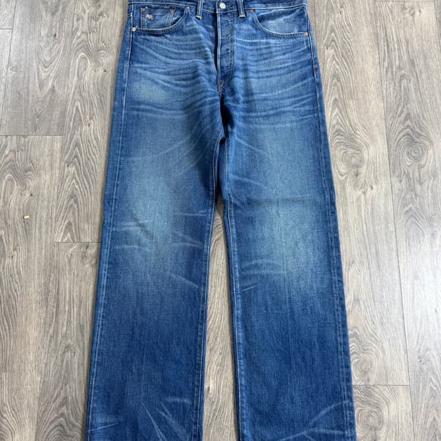 34/34 더블알엘 빈티지5포켓 그랜드폴스 데님