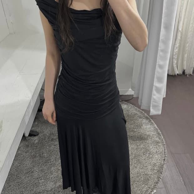 melissa masse draped dress