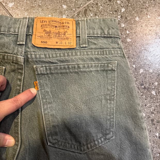 90s 리바이스550 오렌지탭