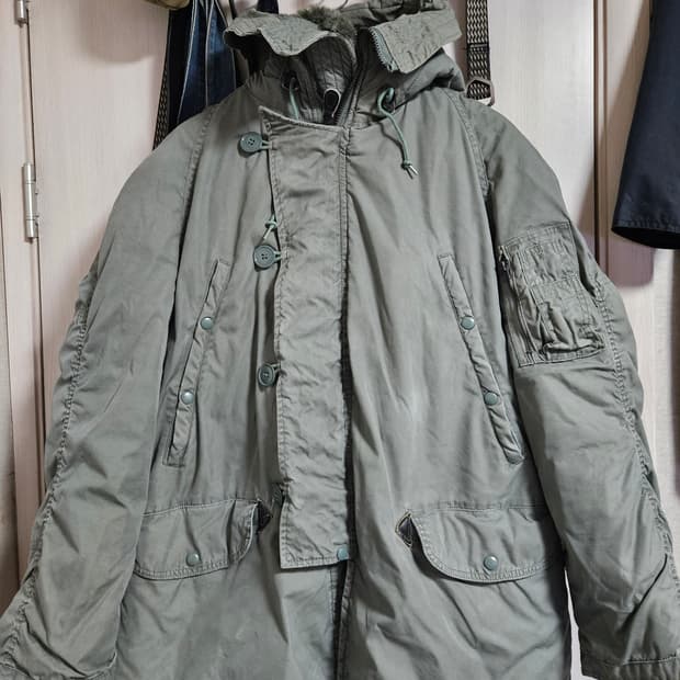 80s 미군 n3b 오리지널 콜드파카 M