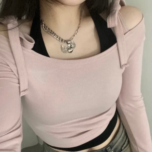 에이블리 러블리힙 베리베리 리본 오프숄더