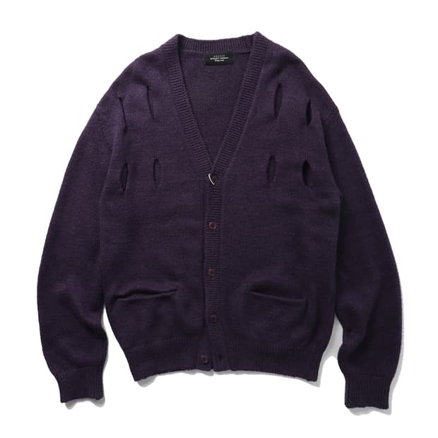 언유즈드 UNUSED Holed cardigan