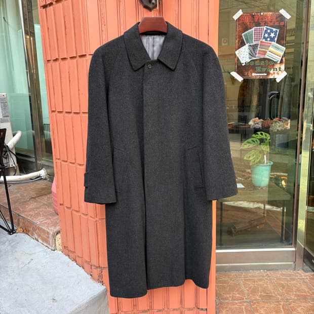 Japanese Vintage 울 100% 맥코트