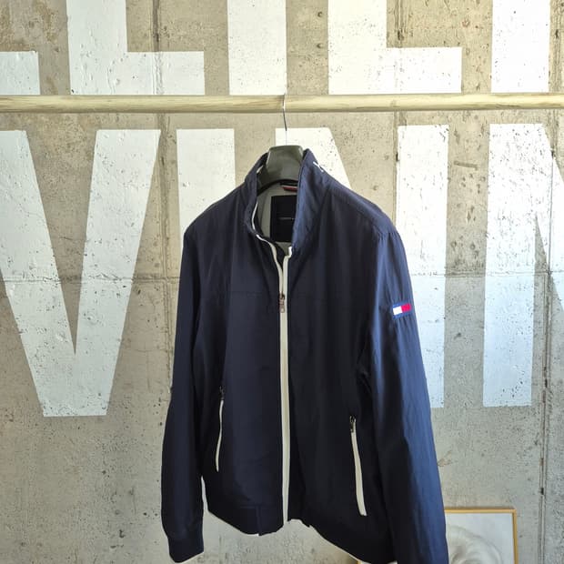 (남성L)타미힐피거 네이비 블루종 자켓