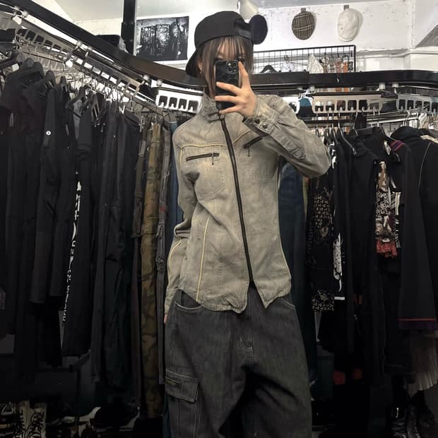 Bareback Realdress 버클 데님 자켓