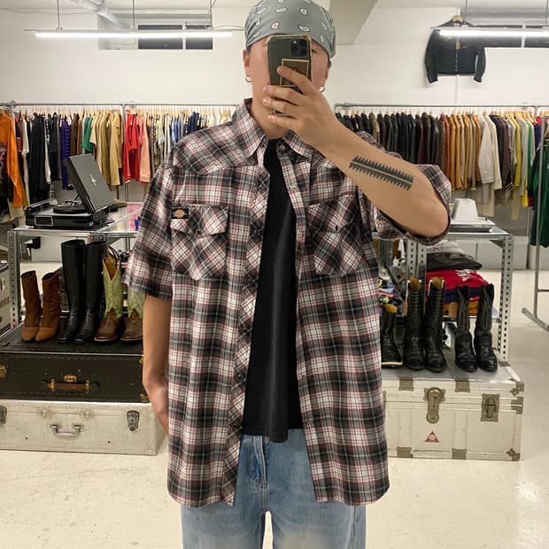 DICKIES ombre western shirt디키즈 옴브레 웨스턴셔츠