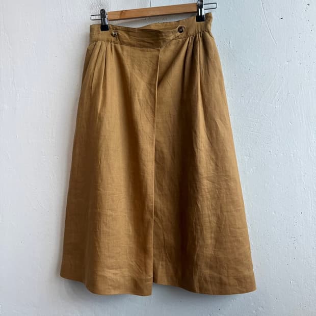 Glenover JPN 퓨어린넨 스커트 치마 