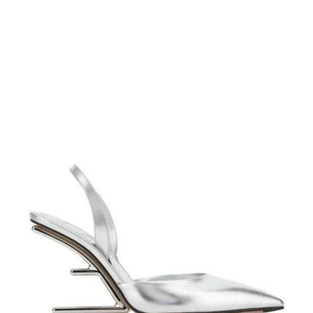 펜디 실버 펌프스