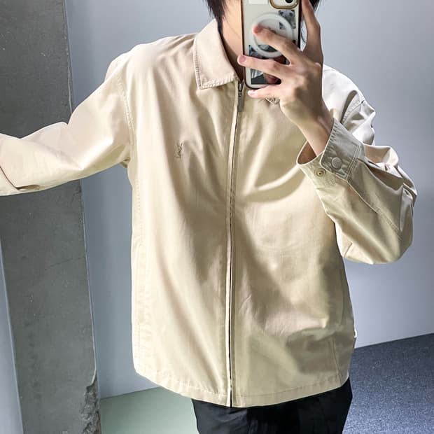 입생로랑 90s YSL 로고 집업 자켓
