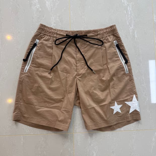넘버나인 스타패치 하프팬츠