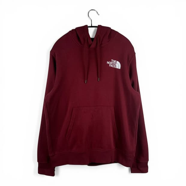 M) 노스페이스 백로고 후드 티 버건디